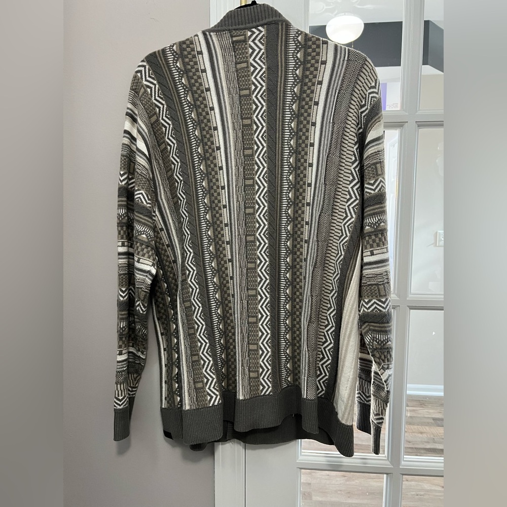 Hollister Men's Multi-Pattern cotton blend Cardigan size L EUC - Picture 4 of 7